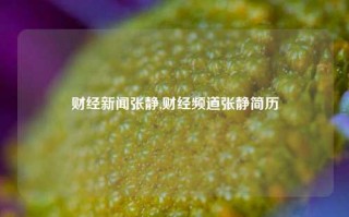 财经新闻张静,财经频道张静简历