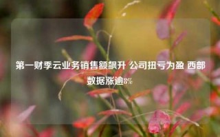 第一财季云业务销售额飙升 公司扭亏为盈 西部数据涨逾8%