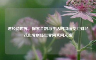 财经花世界，探索金融与生活的绚丽交汇财经花世界财经世界网官网米家