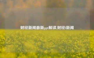 财经新闻最新ppt解读,财经l新闻