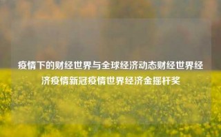 疫情下的财经世界与全球经济动态财经世界经济疫情新冠疫情世界经济金摇杆奖