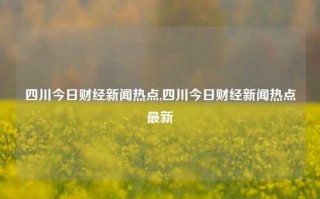 四川今日财经新闻热点,四川今日财经新闻热点最新