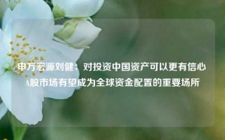 申万宏源刘健：对投资中国资产可以更有信心 A股市场有望成为全球资金配置的重要场所