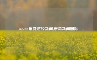 sopcost东森财经新闻,东森新闻国际