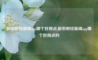 股市财经新闻app哪个好用点,股市财经新闻app哪个好用点的