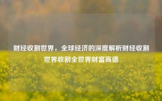 财经收割世界，全球经济的深度解析财经收割世界收割全世界财富高德