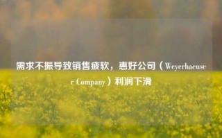 需求不振导致销售疲软，惠好公司（Weyerhaeuser Company）利润下滑