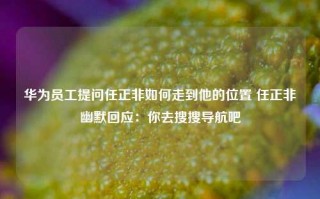 华为员工提问任正非如何走到他的位置 任正非幽默回应：你去搜搜导航吧