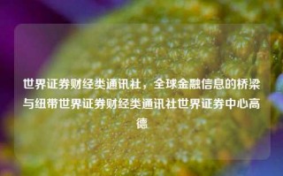 世界证券财经类通讯社，全球金融信息的桥梁与纽带世界证券财经类通讯社世界证券中心高德