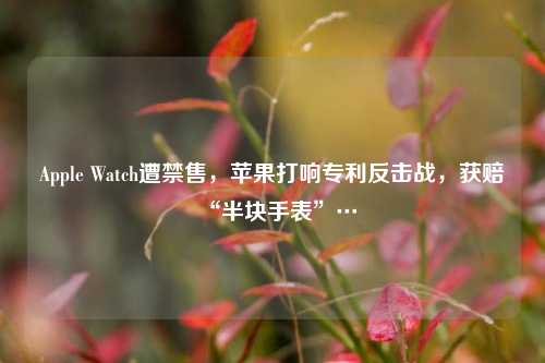 Apple Watch遭禁售，苹果打响专利反击战，获赔“半块手表”…-第1张图片-世界财经