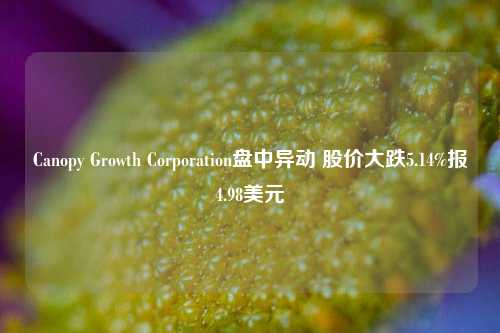 Canopy Growth Corporation盘中异动 股价大跌5.14%报4.98美元-第1张图片-世界财经