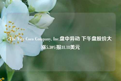 The Vita Coco Company, Inc.盘中异动 下午盘股价大涨5.30%报31.18美元-第1张图片-世界财经