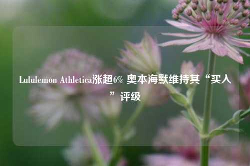 Lululemon Athletica涨超6% 奥本海默维持其“买入”评级-第1张图片-世界财经