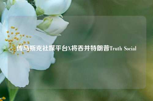 传马斯克社媒平台X将吞并特朗普Truth Social-第1张图片-世界财经