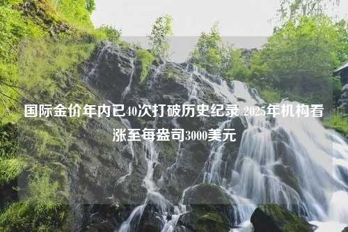 国际金价年内已40次打破历史纪录 2025年机构看涨至每盎司3000美元