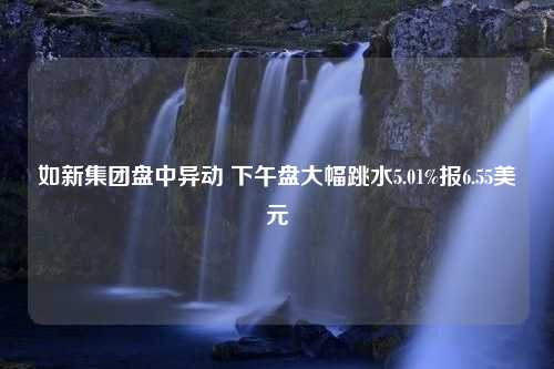 如新集团盘中异动 下午盘大幅跳水5.01%报6.55美元