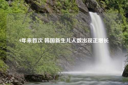 9年来首次 韩国新生儿人数出现正增长