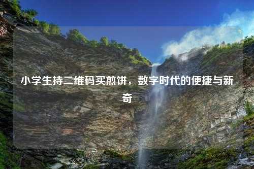 小学生持二维码买煎饼，数字时代的便捷与新奇